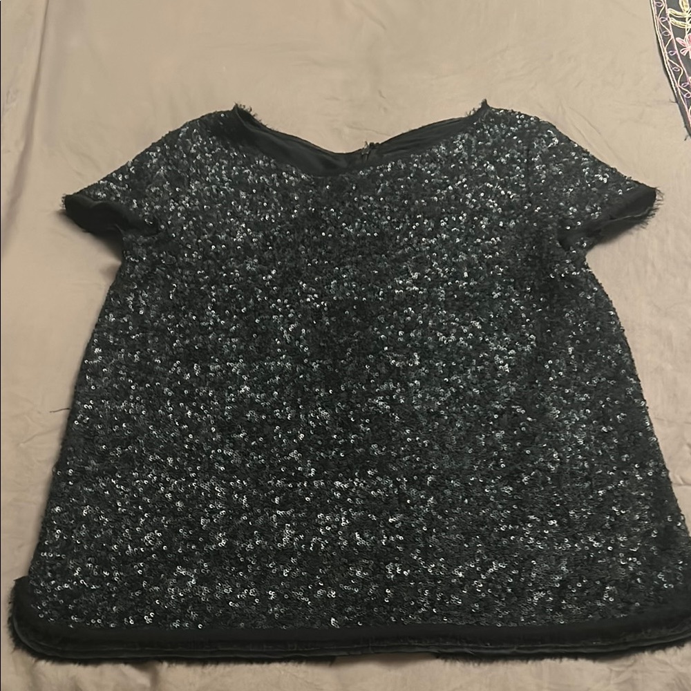 Black Speckled Short Sleeve Tee